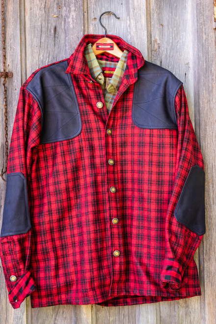 Grand Uplander Wool JacShirt - Red & Black Check