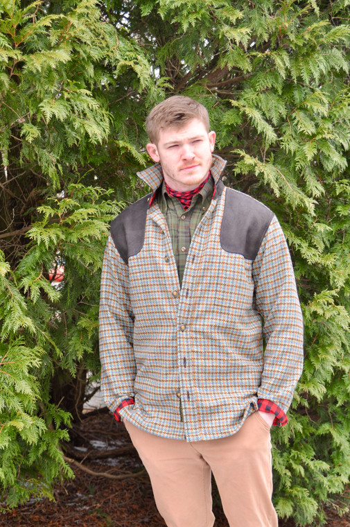 Grand Uplander Wool JacShirt - Heather Moorland Shepherd's Check