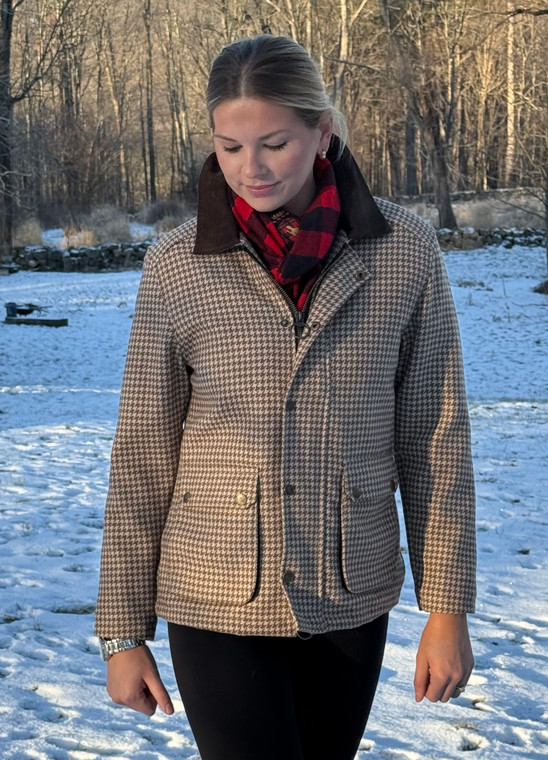 Women's Exventurer  Jacket -Camel Houndstooth