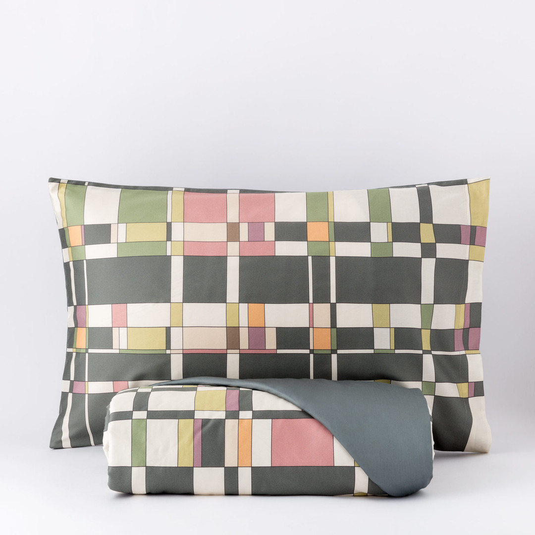 Parure copripiumino in raso teorema