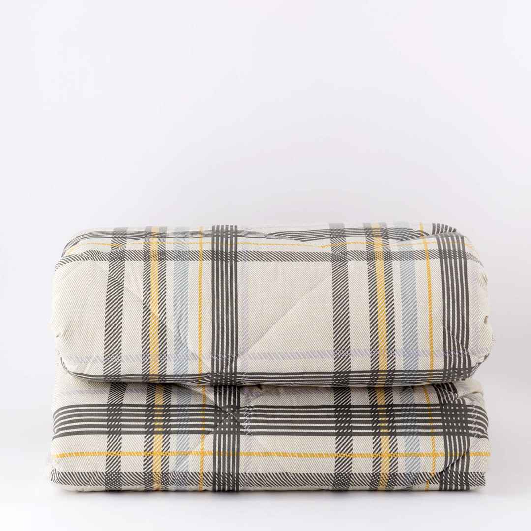 Trapunta in microfibra tartan