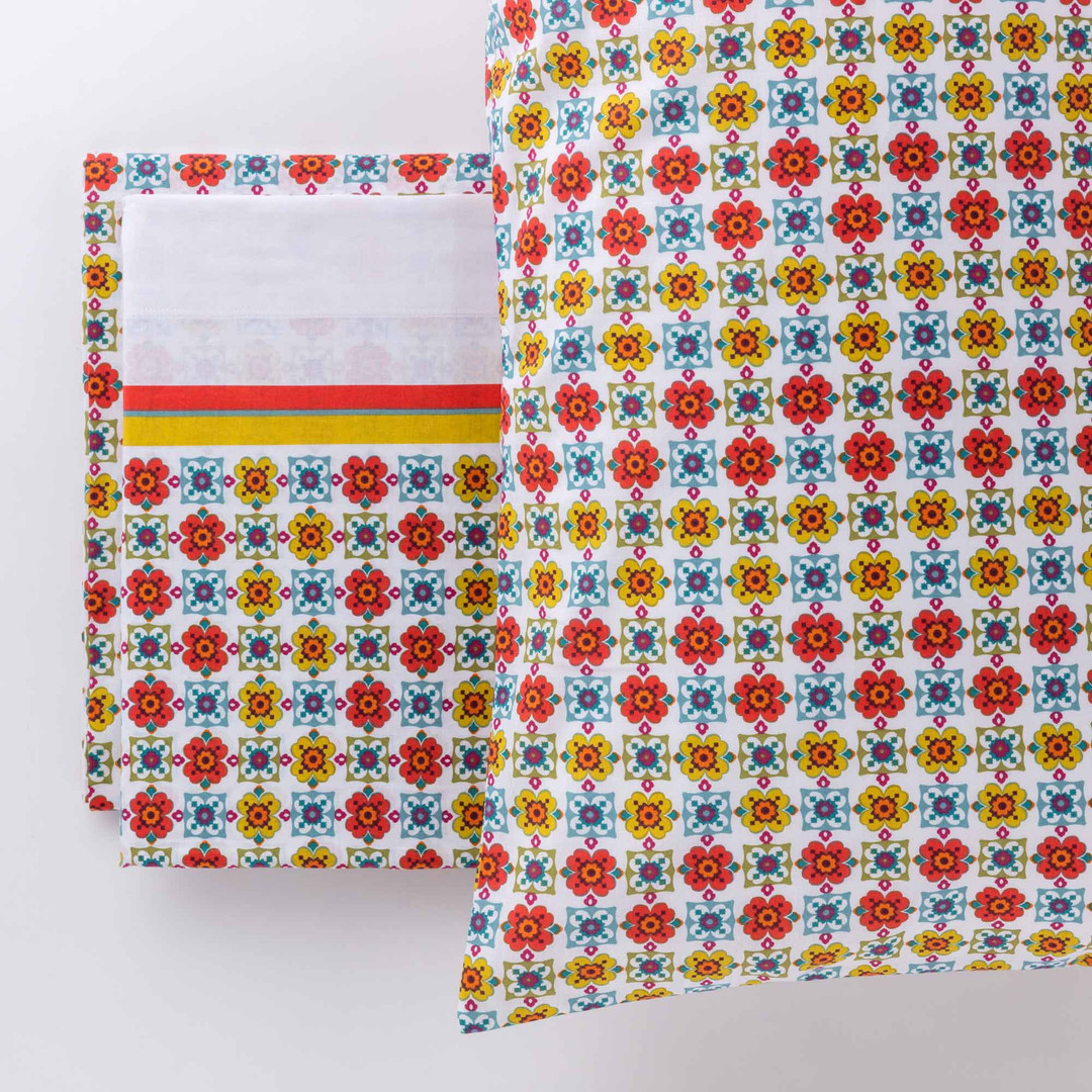 Completo letto in cotone romeo