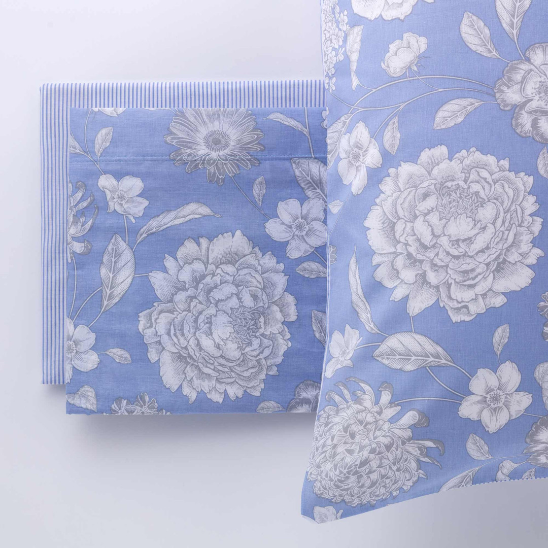 Completo letto in cotone stampato harris