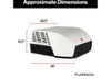 Furrion Chill Cube 2024039645 RV Air Conditioner Variable Speed 18,000 BTU Ducted White