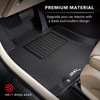 3D Mats USA® L1FR12801509 Front and Second Row Molded Floor Liner, Black Made of Rubber