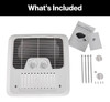 Furrion LLC FACT11CA2-PS-AM
Air Conditioner Ceiling Assembly; Furrion Chill ™; For Use With Furrion Rooftop R32 Air Conditioners; Fits 14 Inch x 14 Inch Vent Opening; White; With Manual Controls; Without Controller; With Mounting Hardware