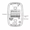 Coleman-Mach 12V Wall Thermostat | 9420A382 | Heat/Cool/Aux | Black | W/ Plugs