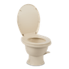 Dometic | 411 Low Profile Toilet | 9610008262 | Gravity Flush | Porcelain Bowl | Soft-Close Seat | Bone