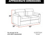 Lippert Components 2020126719 Thomas Payne Furniture Tri-Fold Sofa, 62" Width x 36" Depth x 36" Height Overall, Norlina
