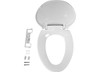 Lippert Flow Max Replacement RV Toilet Seat