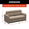 Lippert 2024044359
Sofa; Thomas Payne ®; Heritage Series; Rest Easy Sleeper; 72 Inch Length