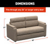 Lippert 2024044228
Sofa; Thomas Payne ®; Heritage Series; Clickback Sleeper; 68 Inch Length
