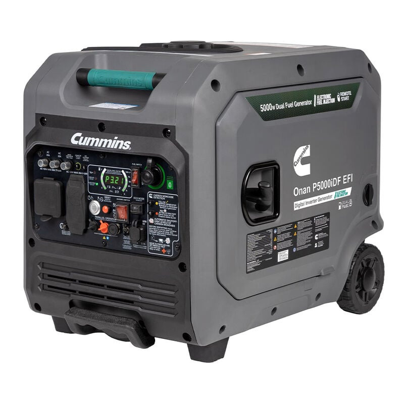 Cummins Onan P5000iDF EFI Dual-Fuel Inverter Generator, EPA+CARB