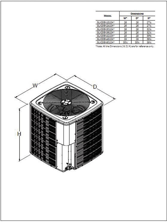 Goodman 2.5 Ton 13.4 SEER2 Air Conditioner Condenser (R-32 Refrigerant)