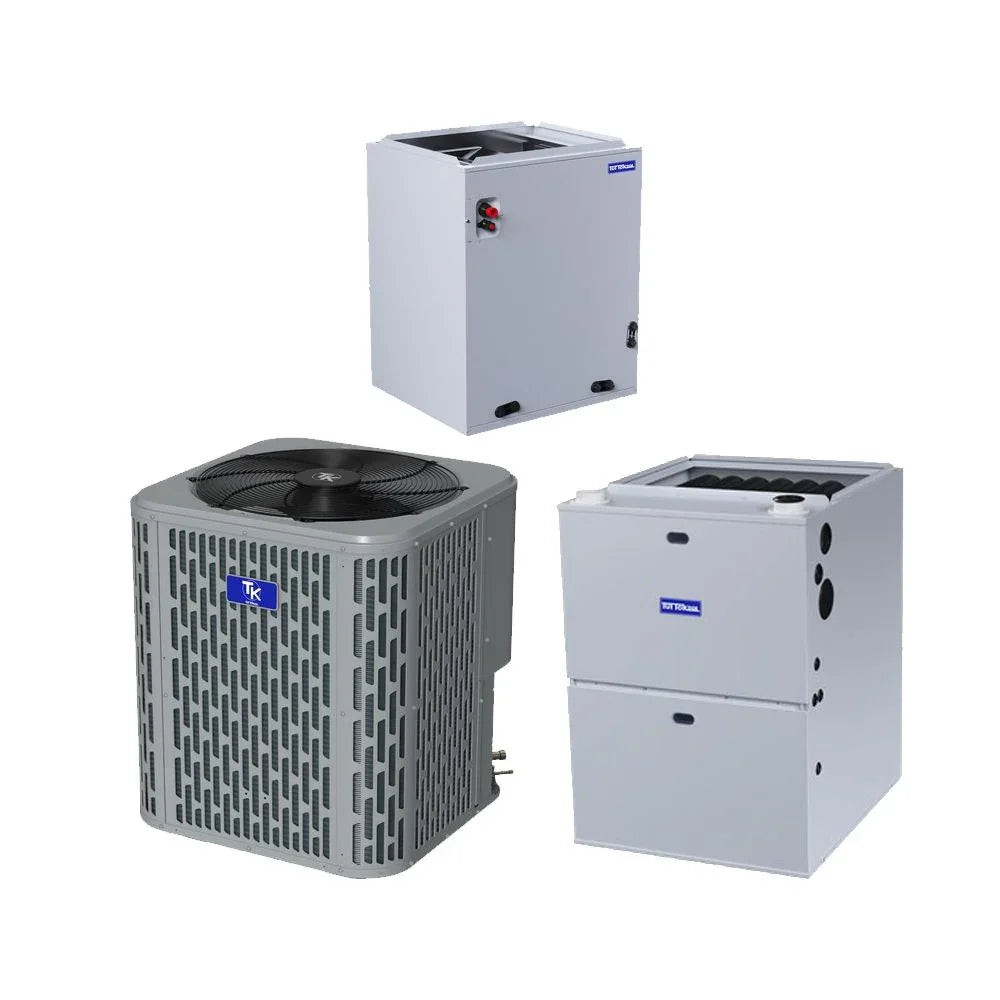 TuttoKool 2.5 Ton 14.3 SEER2 R-454B 60,000 Btu 80% Afue Gas System (Upflow, Downflow, Horizontal)
Model:TAC5030A1000A - TCCM3036AAOH - TGF80M060A3A