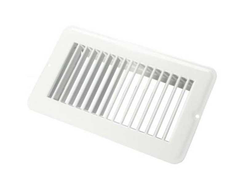 JR Products Heating Cooling Register Floor Mount - Powder Coated White Steel