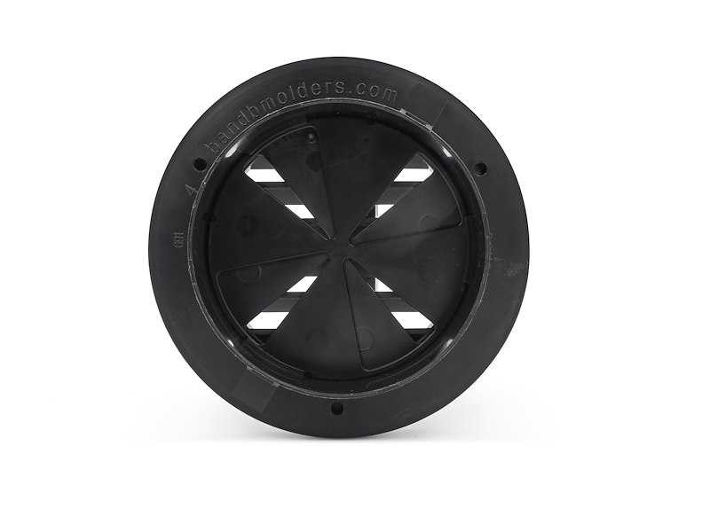 Thetford 94268 Molders Thermovent Heat Vent With Damper - 4" - Black