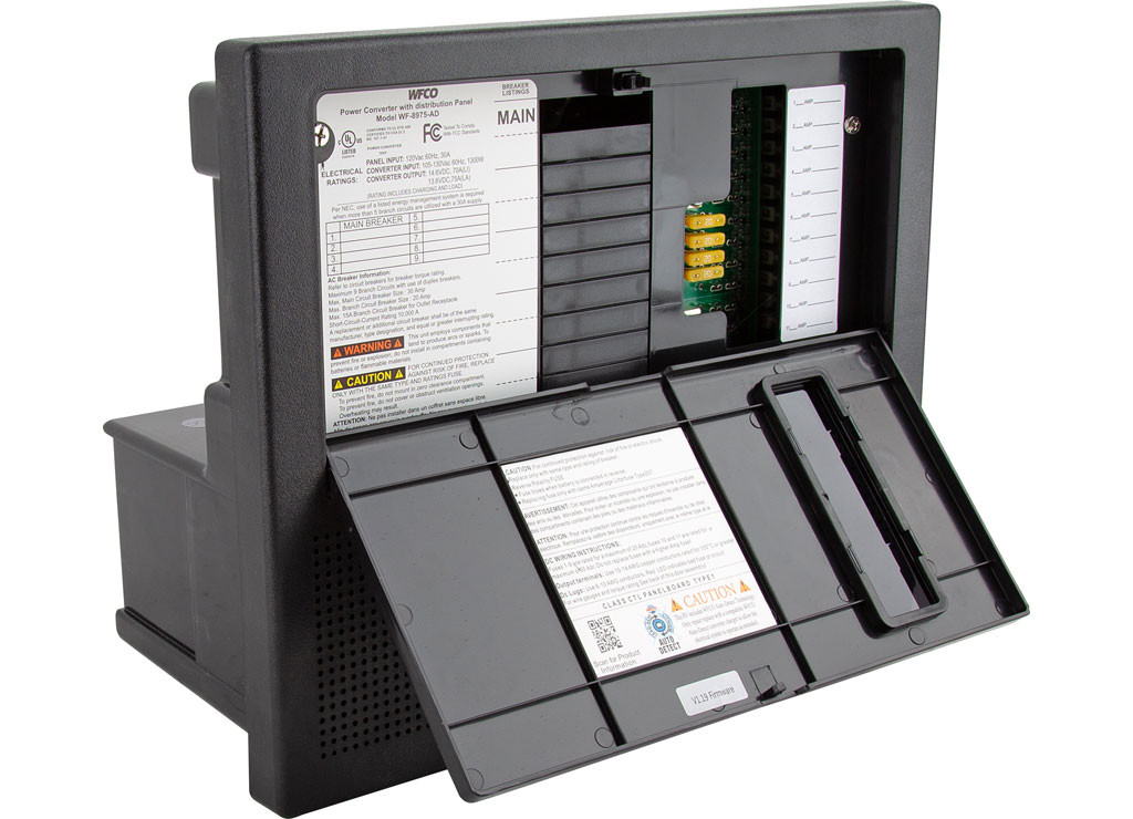 WFCO | Lithium Battery Power Center | Auto-Detect | WF-8975-AD | 75 Amp