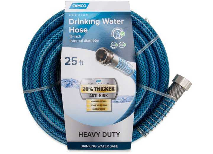 Camco | TastePURE Premium Drinking Water Hose with 2 Springs | 22833 | Fresh Water | 25' Camco | TastePURE Premium Drinking Water Hose with 2 Springs | 22833 | Fresh Water | 25' 22833 34.95 Fresh Water Plumbing Camco 22833 New Brands Hut LLC