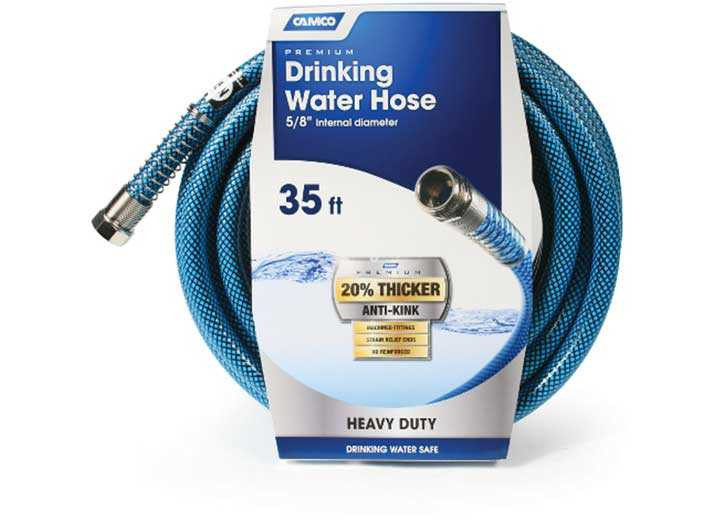 Camco | TastePURE Premium Drinking Water Hose with 2 Springs | 22843 | Fresh Water | 35' Camco | TastePURE Premium Drinking Water Hose with 2 Springs | 22843 | Fresh Water | 35' 22843 44.95 Fresh Water Plumbing Camco 22843 New Brands Hut LLC