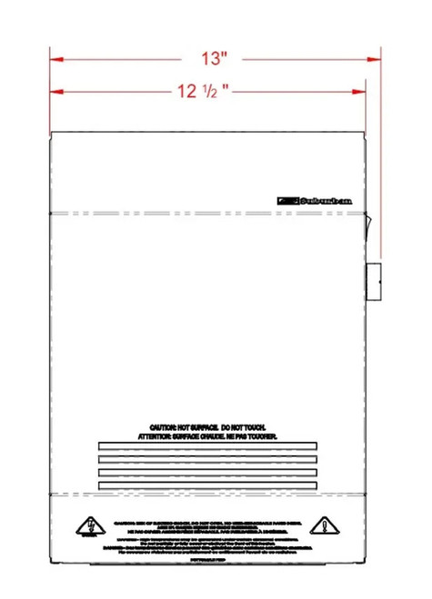 Suburban Electric Wall Heater - Black