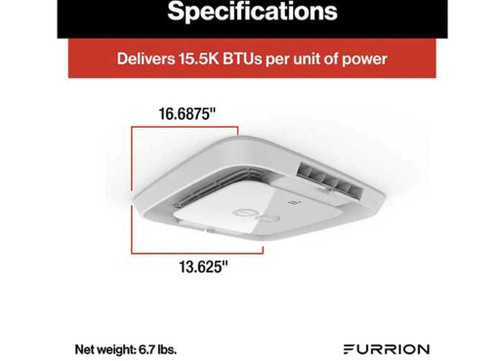 Furrion Chill RV AC Air Distribution Box 2021123818 Manual Single-Zone Control White - RV HVAC