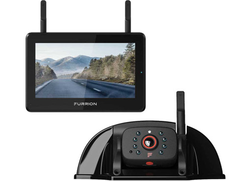 Furrion FOS5HTASF Vison S+ RV Backup Camera System 5’’ Monitor Rear Sharkfin Camera - Exterior Truck Parts