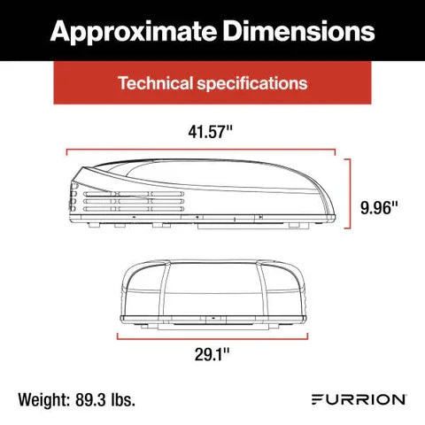 Furrion Chill® HE Low-Profile RV Air Conditioner | 2024044598 | 13,500 BTU Heat Pump Color Black R32 - RV HVAC
