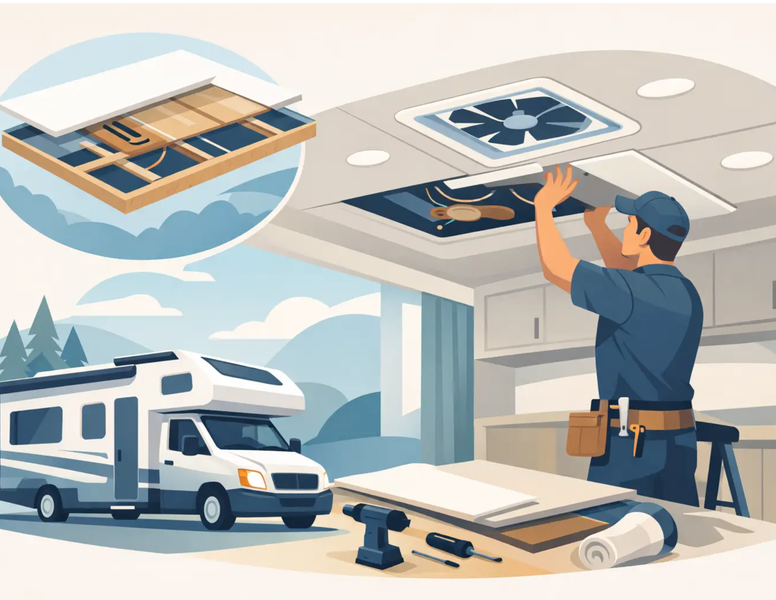 RV Ceiling Assembly Replacement Made Simple