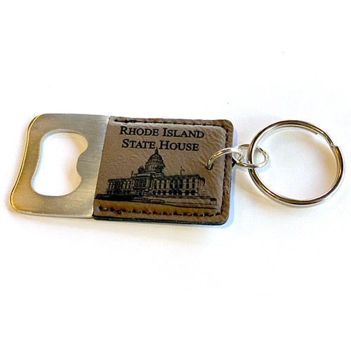 Leather Bottle Opener Keychain