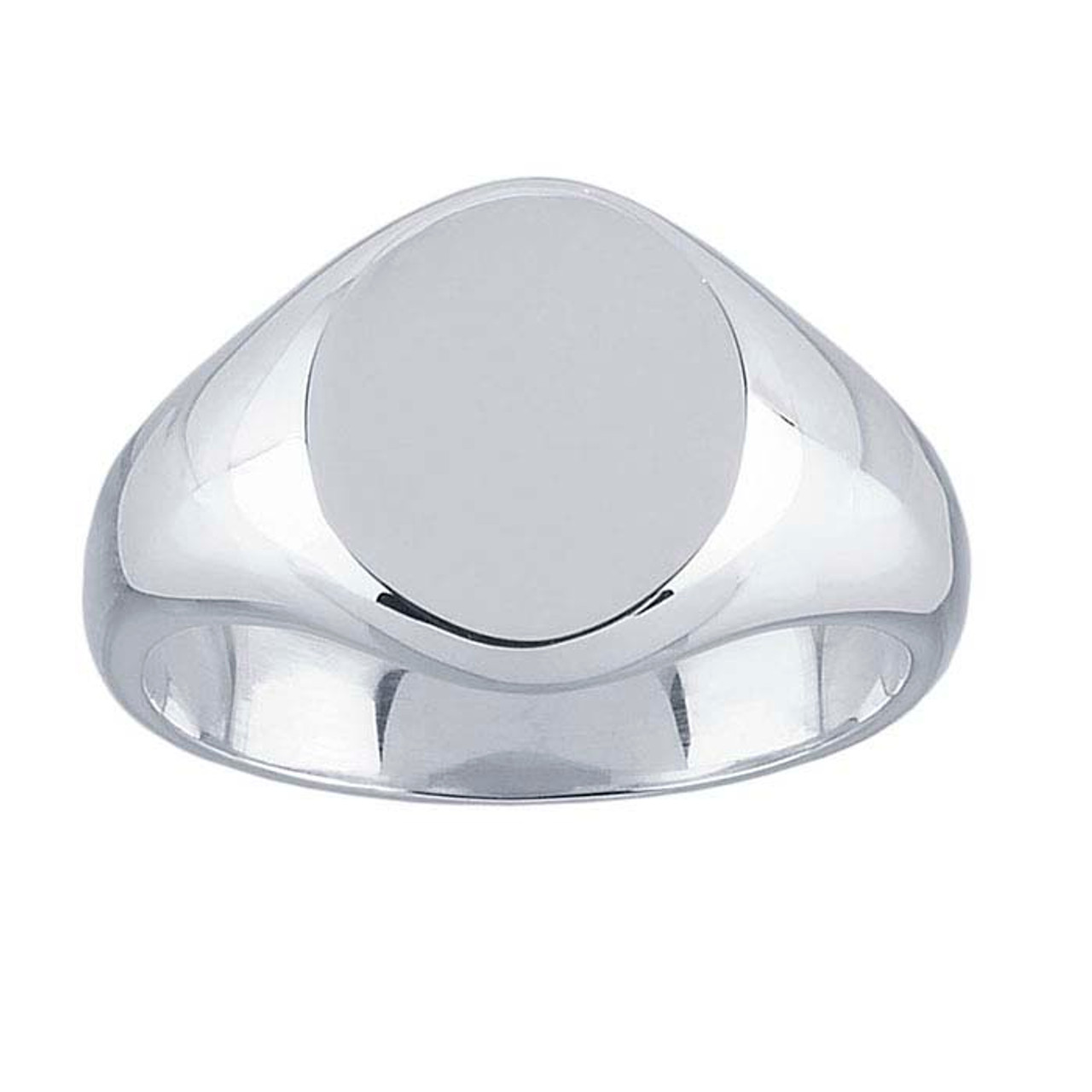 Oval Signet Ring - Sterling Silver