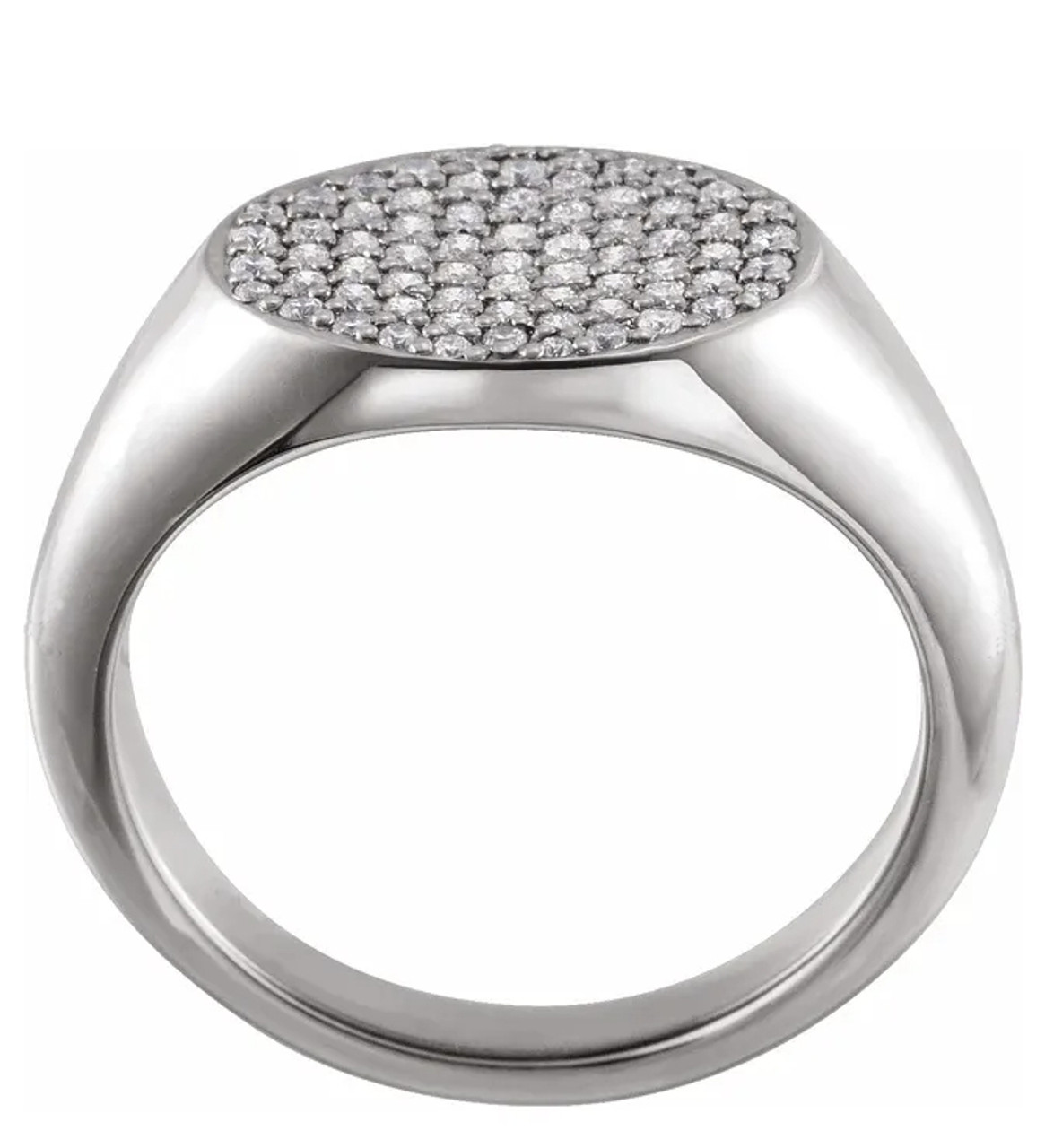 Silver Large Signet Ring Men Engraved Ring Monogram Signet Ring Father Day  Gift | eBay