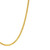 Solid 14 Gold curb chain - necklace close up