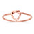 Love Knot stacking ring in 14k rose gold - women's jewelry -1