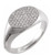 sterling silver signet ring with natural diamonds - men and women jewelry -2