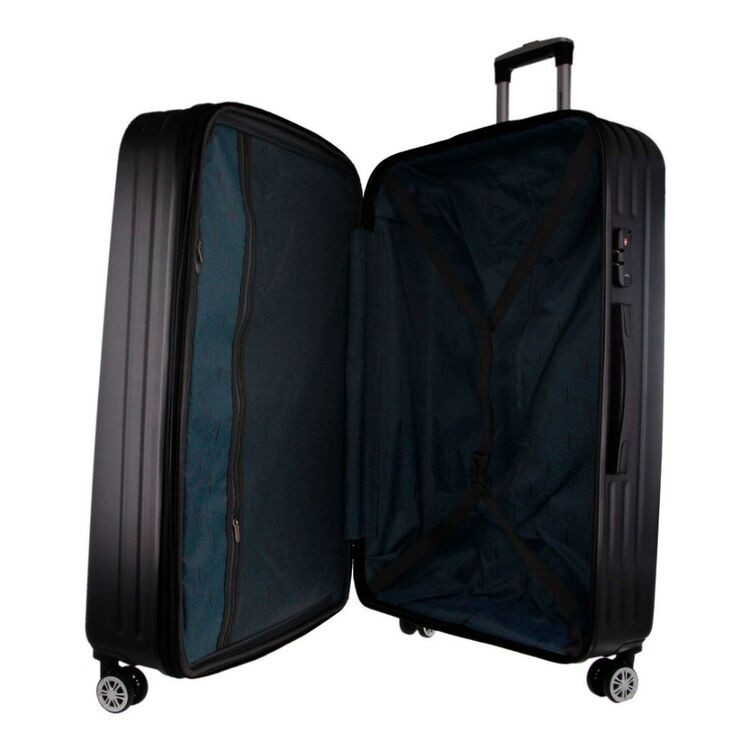 F0358S 新品 pierre cardin スーツ：A4 ブラック Pierre Cardin 54 cm Cabin Hard Shell Suitcase Black