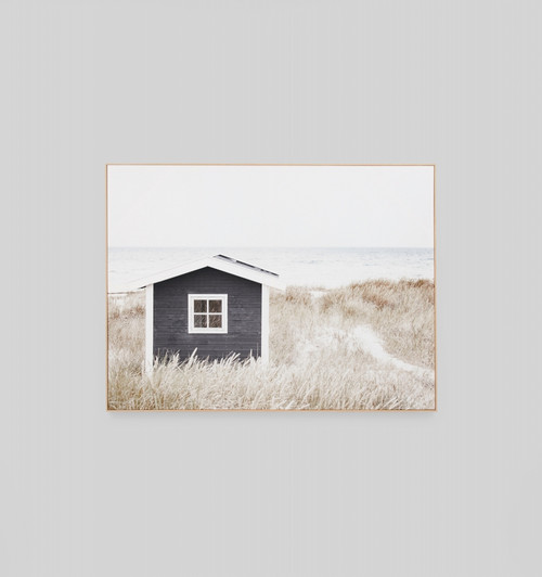 Coastal Cottage Framed Canvas