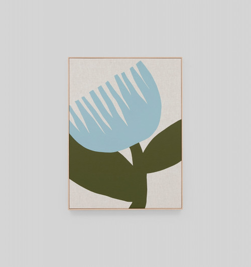 Bold Floral Blue 2 Framed Print