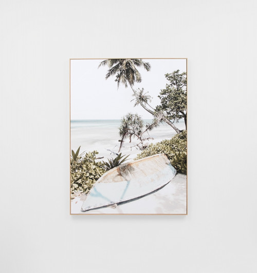 On Island Time Framed Canvas