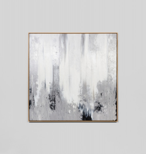 Hudson Large Framed Timber - 124 x124cm