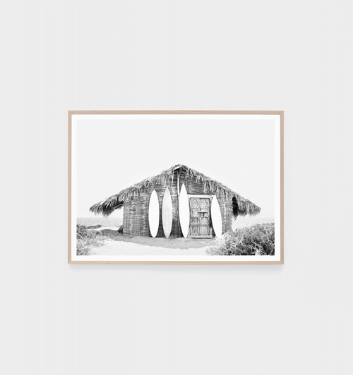 Surf Hut Grey Print