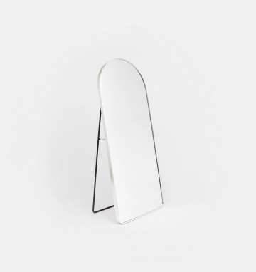 Simplicity Standing Arch Curve Mirror - Silver