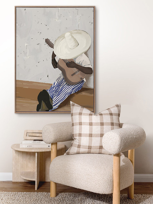 Sueños Musicales Portrait Canvas Art Print - 90 x 120cm