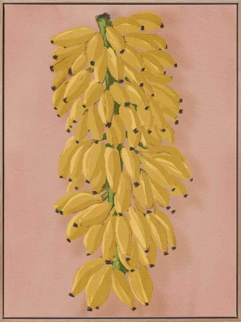 Platano I Pink Canvas Art Print - 90 x 120cm