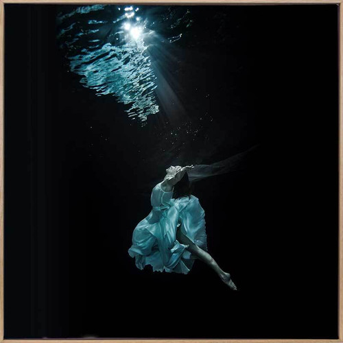 Underwater Dancer II Canvas Art Print - 90 x 90cm