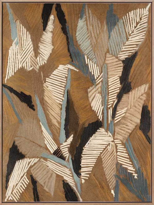 Geometric Gum Leaves I Canvas Art Print - 90 x 120cm