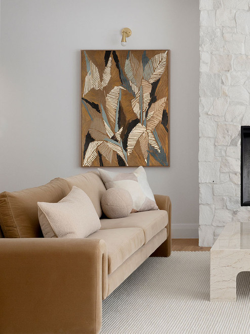 Geometric Gum Leaves II Canvas Art Print - 90 x 120cm