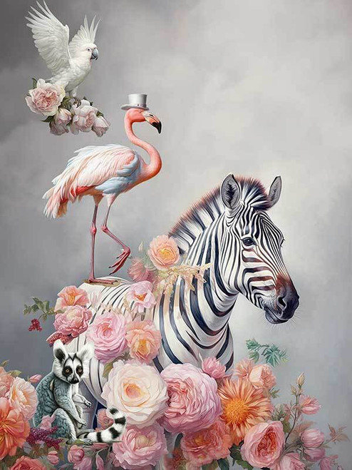 Fantastical Friends Canvas Art Print - 90 x 120cm