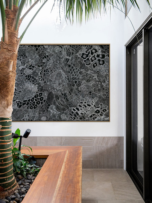 Mina Mina Jukurrpa I Canvas Art Print - 90 x 120cm