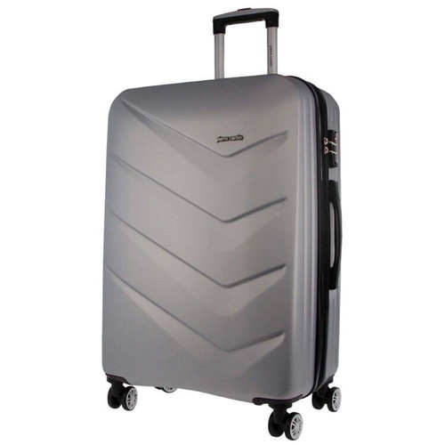 Pierre Cardin 54 cm Cabin Hard Shell Suitcase Silver